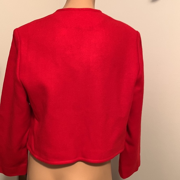 Vintage Pendleton cropped red wool jacket fits 8P to 10P - Picture 5 of 6
